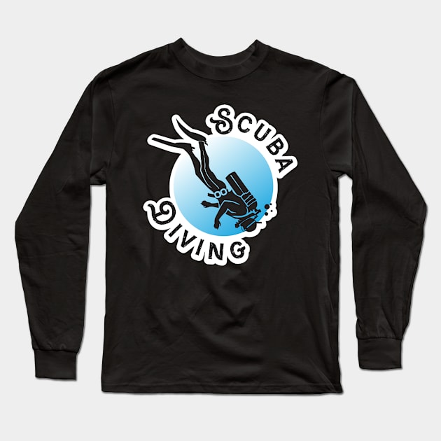 Scuba Diving Long Sleeve T-Shirt by Dojaja